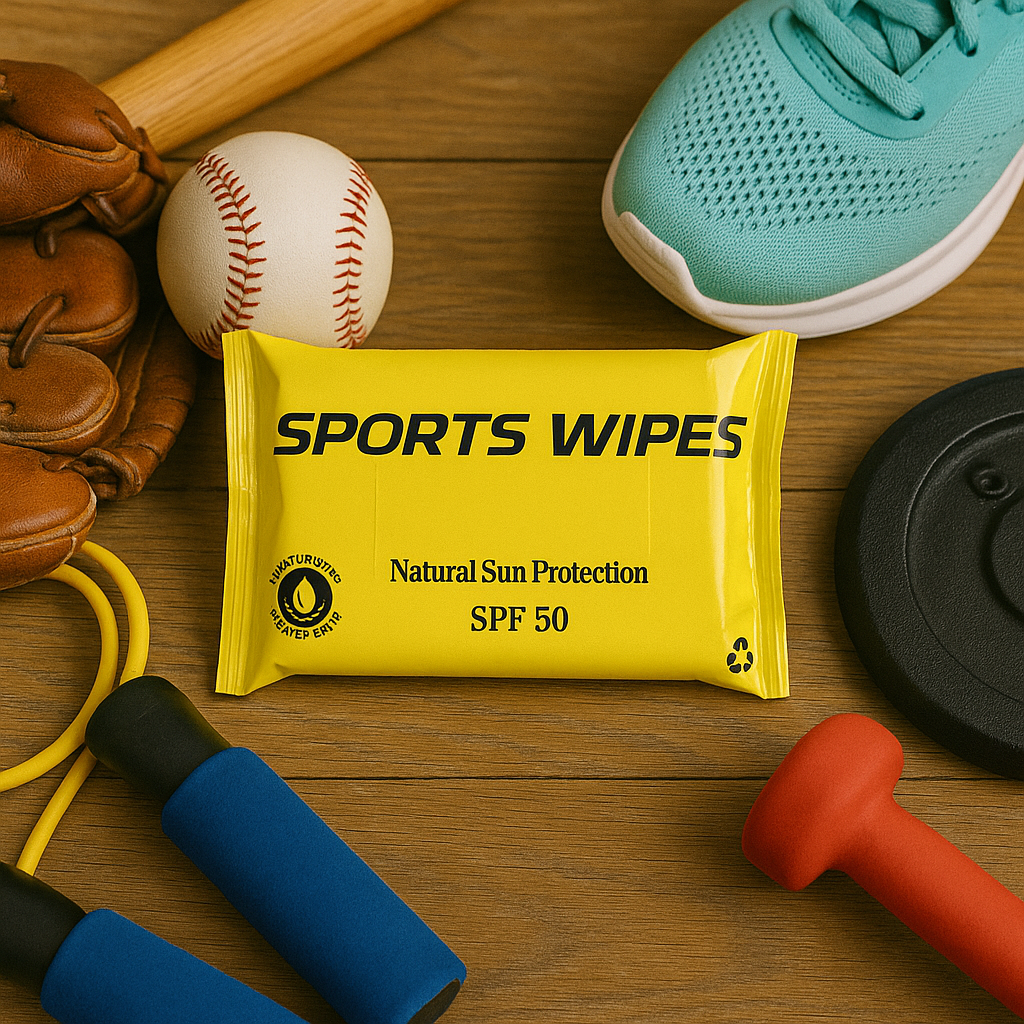 Sport Wipes – SPF 50 Moisturizer Towelettes for all sports